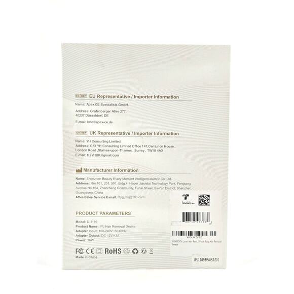 Laser Hair Removal for Women and Men - IPL Hair Removal Ice-Cooling System - Picture 3 of 7